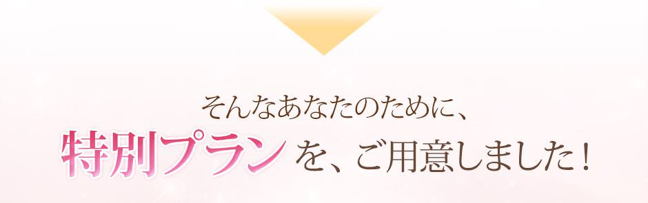 そんなあなたのために、特別プランをご用意しました！